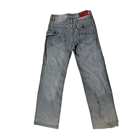 Chams Premium Jeans Mens 28 Light Wash Denim Skinny Slim 506 Unique Back Pockets - Picture 9 of 9